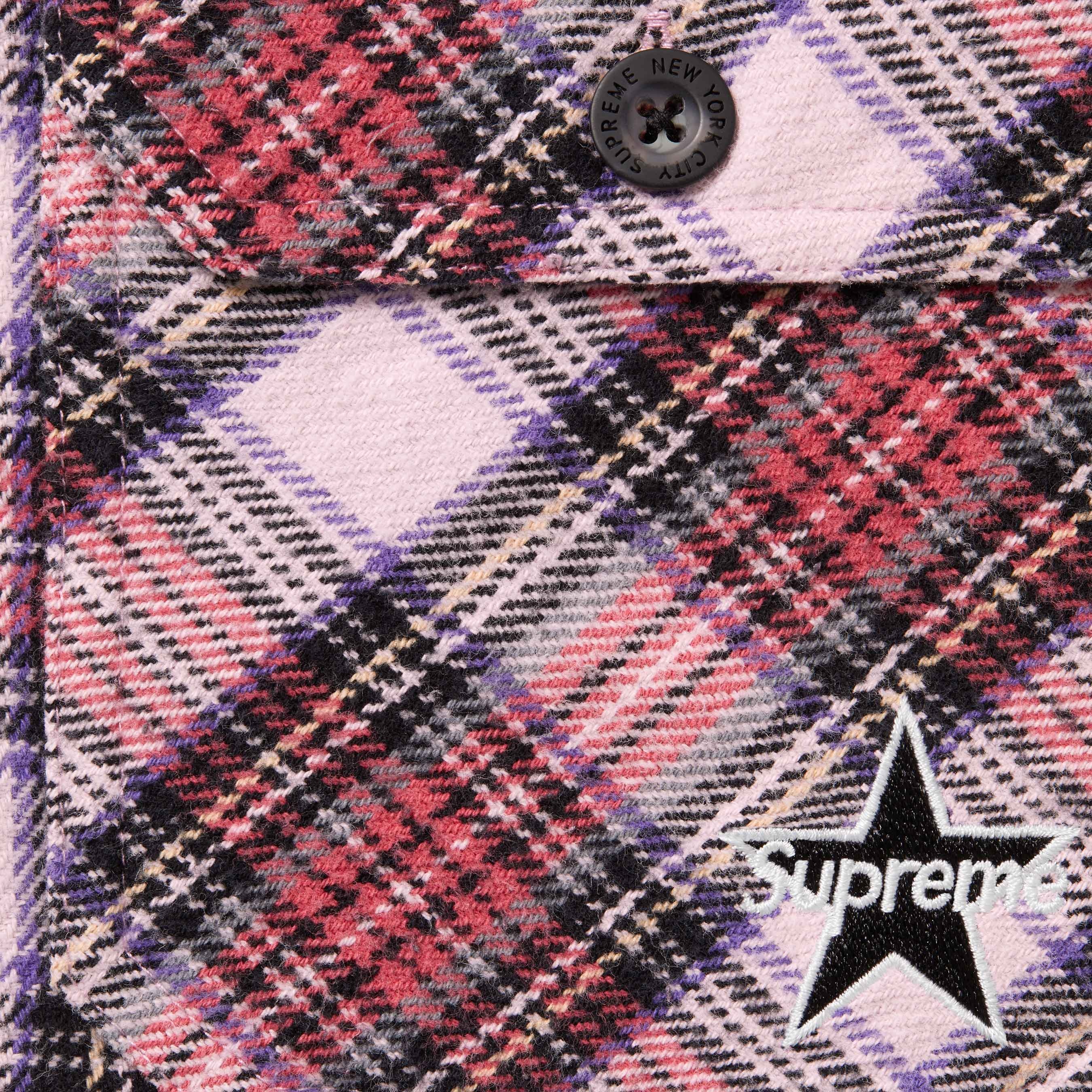 Thermal Lined Zip Up Flannel Shirt view 4